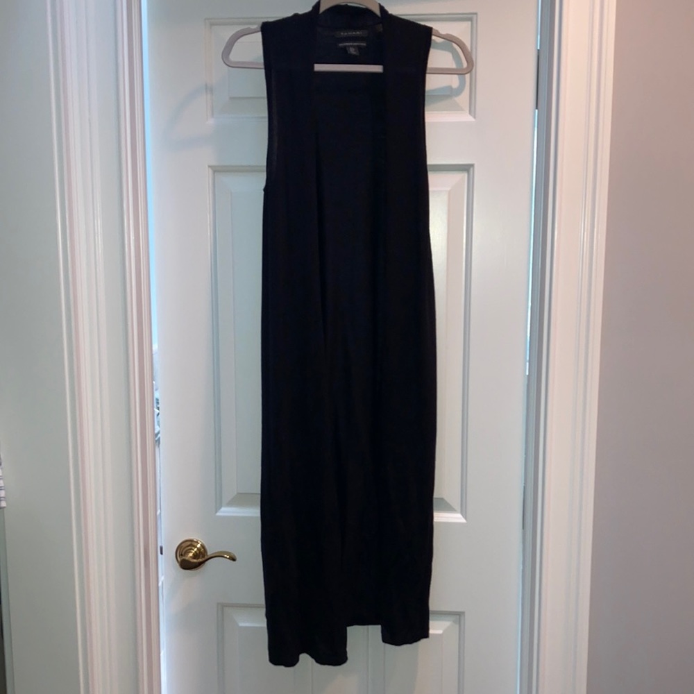 Merino wool sleeveless duster